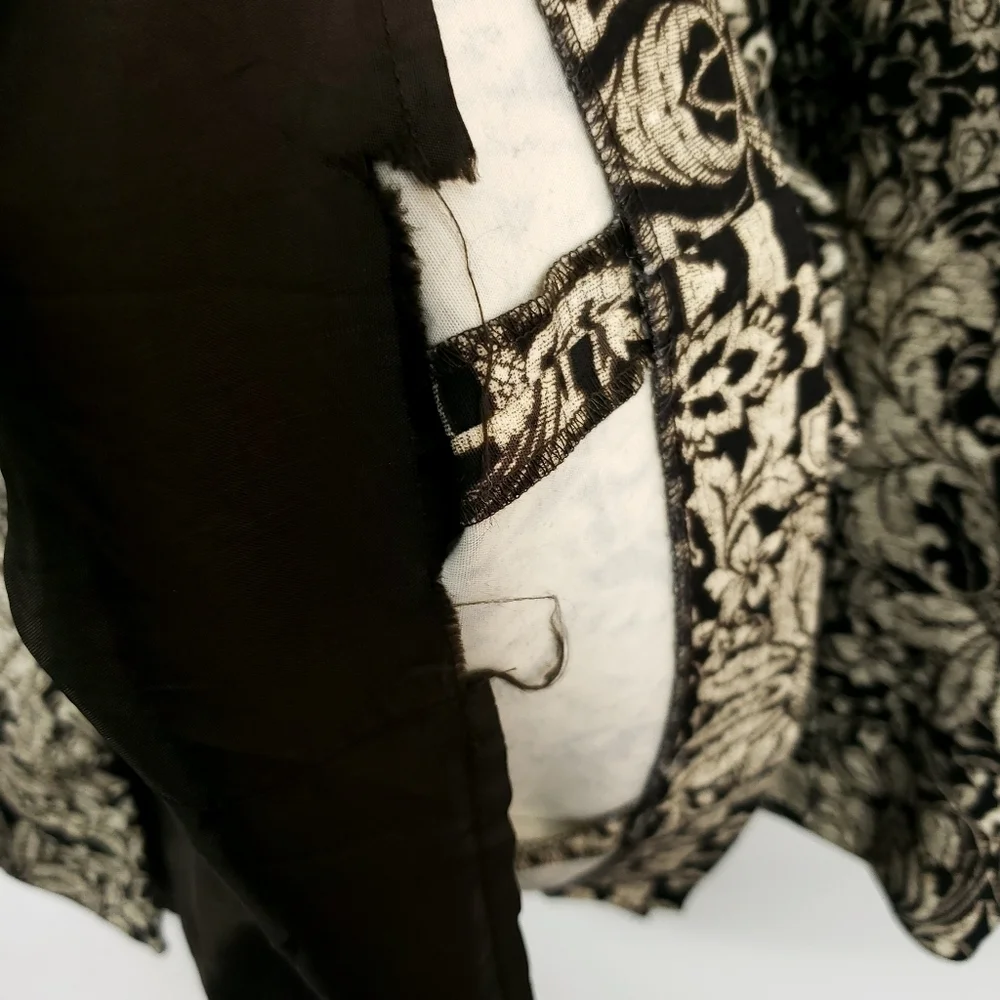 Tyler Boe tunic length Bali inspired print coat size 10 - Picture 10 of 12